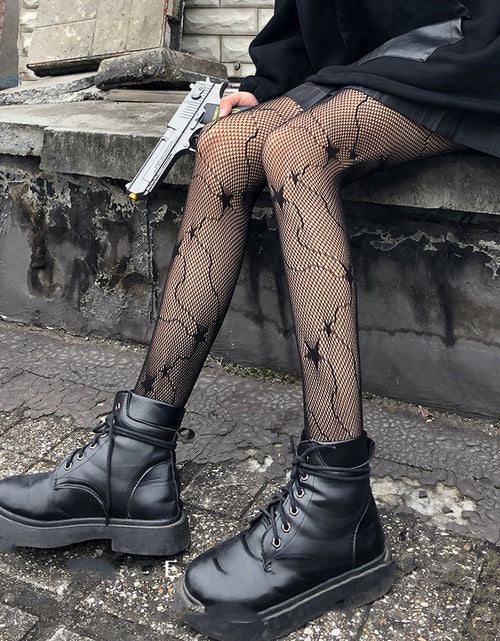 Load image into Gallery viewer, Tights in Fishnet Design
