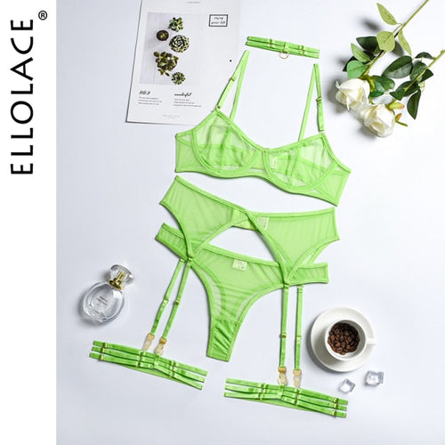 Load image into Gallery viewer, 4 Pieces Sexy Erotic Lingerie

