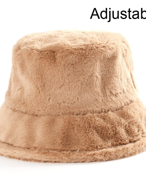 Load image into Gallery viewer, Winter Cow Leopard Faux Fur Fluffy Bucket Hats
