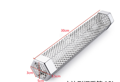 Load image into Gallery viewer, BBQ Stainless Steel  Perforated Mesh Smoker Tube
