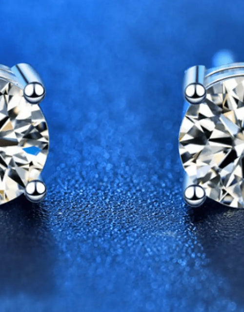 Load image into Gallery viewer, Moissanite Stud Earrings
