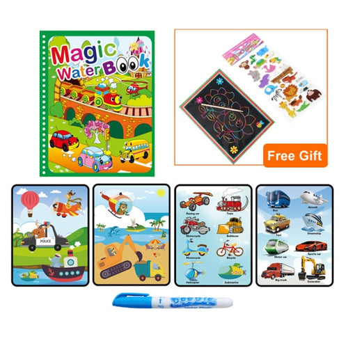Load image into Gallery viewer, Magic Water Drawing Coloring  Book
