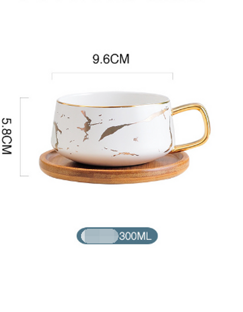 Load image into Gallery viewer, Coffee Mugs Marble Gold Inlay
