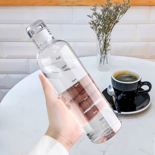 Load image into Gallery viewer, Straw Water Bottle with Time Marker
