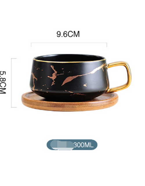 Load image into Gallery viewer, Coffee Mugs Marble Gold Inlay
