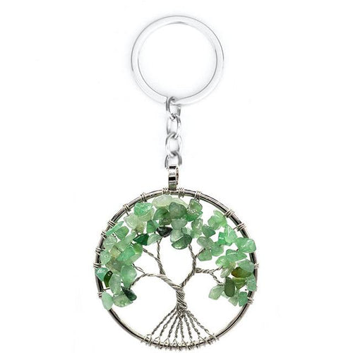 Load image into Gallery viewer, 7 Chakra Tree of Life Keychain
