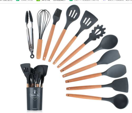 Load image into Gallery viewer, Non Stick Pot Spatula And Spoon
