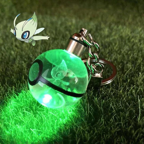 Load image into Gallery viewer, Anime LED Crystal Keychain
