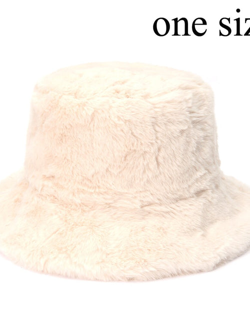 Load image into Gallery viewer, Winter Cow Leopard Faux Fur Fluffy Bucket Hats
