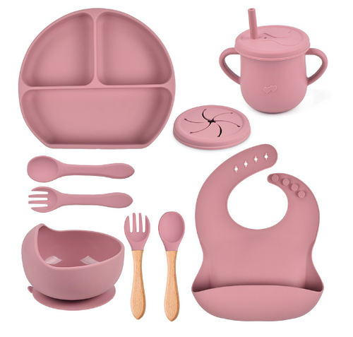 Load image into Gallery viewer, 5Pcs/Set Silicone Children Tableware
