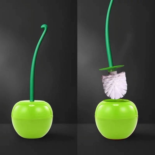 Load image into Gallery viewer, Cherry Shape Toilet Brush Holder Set
