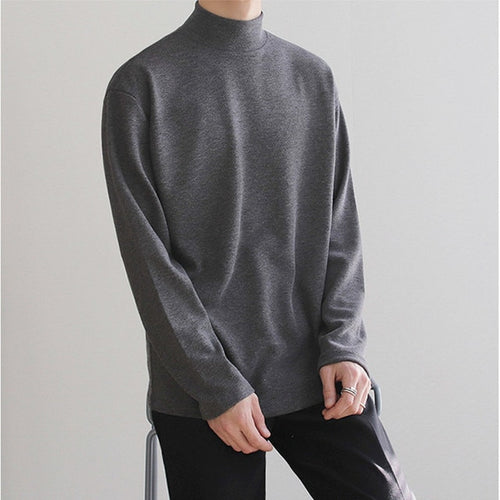 Load image into Gallery viewer, Casual Velvet Turtleneck Men Loose Sweater
