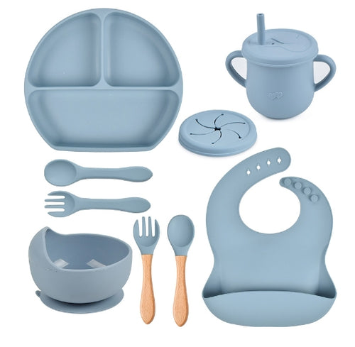 Load image into Gallery viewer, 5Pcs/Set Silicone Children Tableware
