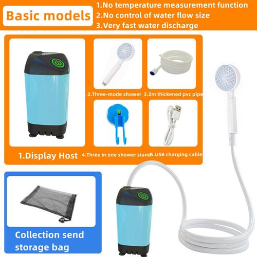 Load image into Gallery viewer, Portable Rechargeable Shower Set
