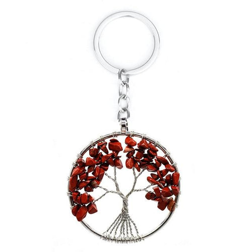 Load image into Gallery viewer, 7 Chakra Tree of Life Keychain
