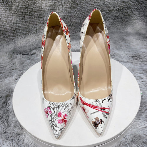 Load image into Gallery viewer, Veowalk Flowers Stiletto Pumps
