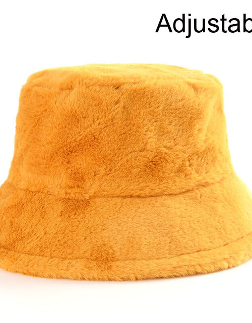 Load image into Gallery viewer, Winter Cow Leopard Faux Fur Fluffy Bucket Hats
