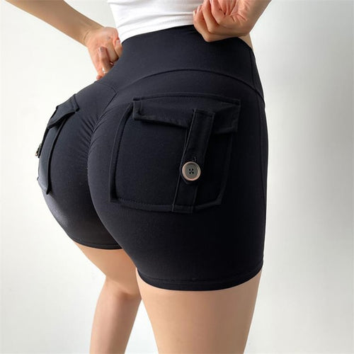 Load image into Gallery viewer, High Waist Workout Push Up Shorts
