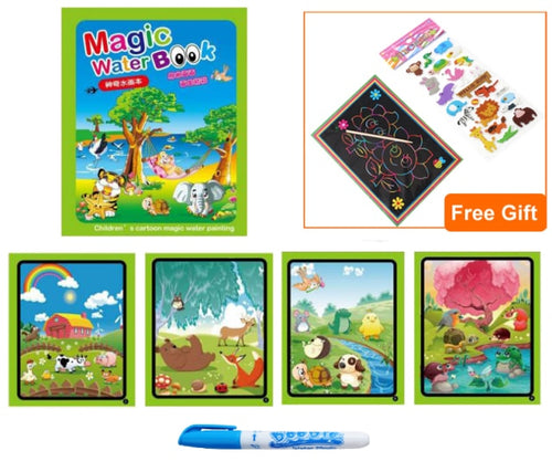 Load image into Gallery viewer, Magic Water Drawing Coloring  Book

