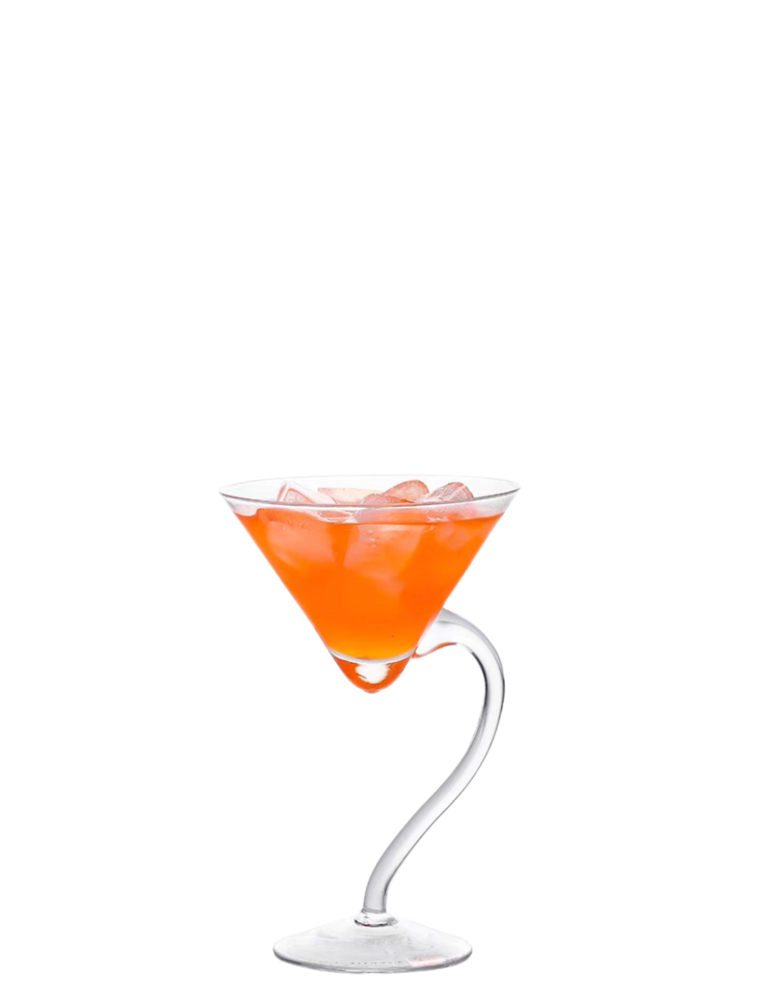 Side Bend Cocktail Glass