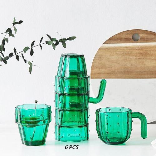 Load image into Gallery viewer, Nordic Cactus Stackable Glass Set
