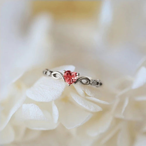 Load image into Gallery viewer, Huitan Simple Heart Ring
