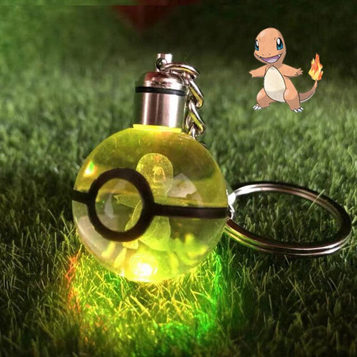 Load image into Gallery viewer, Anime LED Crystal Keychain
