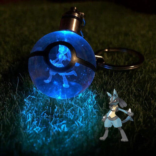 Load image into Gallery viewer, Anime LED Crystal Keychain
