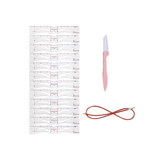 Load image into Gallery viewer, 12Styles Reusable DIY Eyebrow Stencil Set
