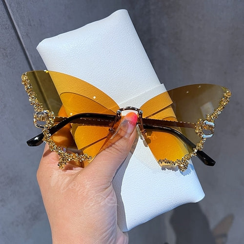 Load image into Gallery viewer, Diamond Butterfly Sunglasses
