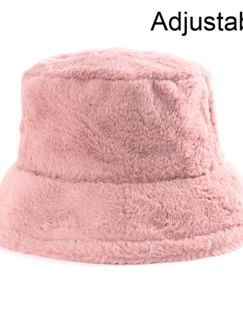 Load image into Gallery viewer, Winter Cow Leopard Faux Fur Fluffy Bucket Hats
