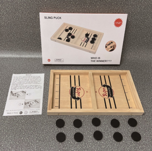 Load image into Gallery viewer, Table Hockey Fast Sling Puck Board Game
