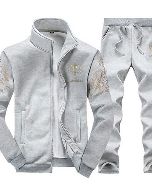 Load image into Gallery viewer, Men&#39;s Zipper Sweat Suit Set
