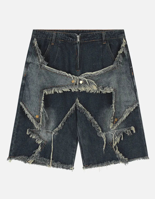 Load image into Gallery viewer, Short Denim T-BuckStar
