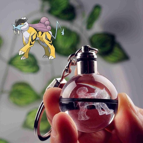 Load image into Gallery viewer, Anime LED Crystal Keychain
