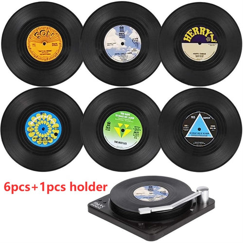 Load image into Gallery viewer, Vinyl Record Player Coasters
