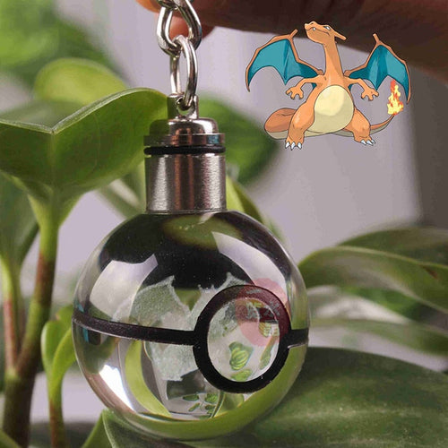 Load image into Gallery viewer, Anime LED Crystal Keychain
