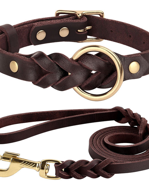 Load image into Gallery viewer, Dog Collar and Leash Set
