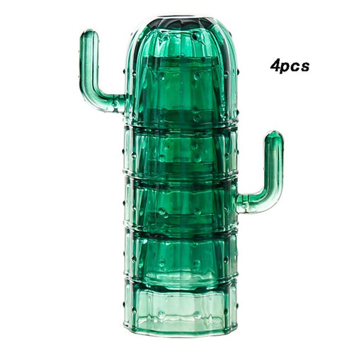 Load image into Gallery viewer, Nordic Cactus Stackable Glass Set
