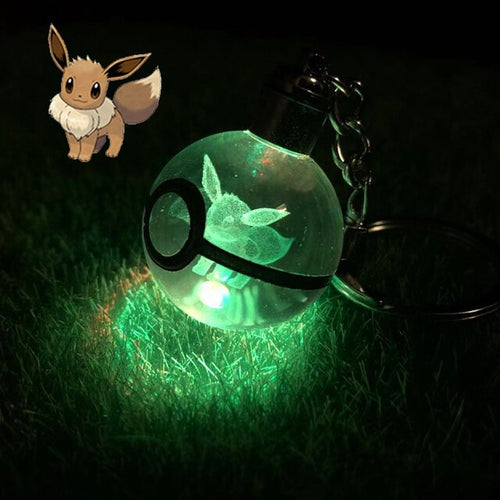 Load image into Gallery viewer, Anime LED Crystal Keychain
