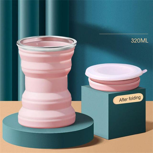 Load image into Gallery viewer, Portable Silicone Retractable Cup With Lid
