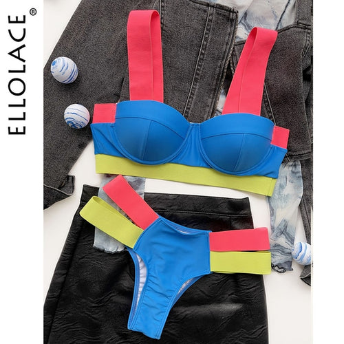 Load image into Gallery viewer, Patchwork Sexy Swimwear
