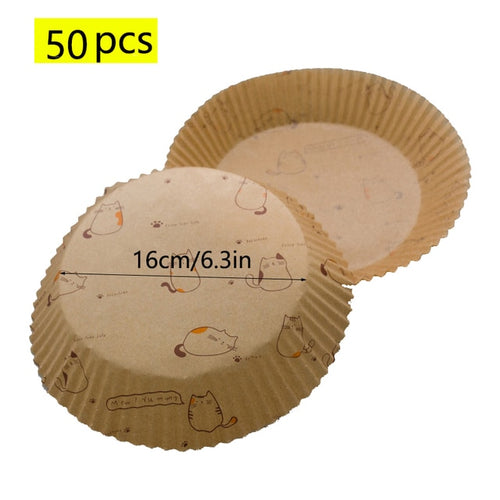 Load image into Gallery viewer, 50pcs Air Fryer Disposable Paper Liner
