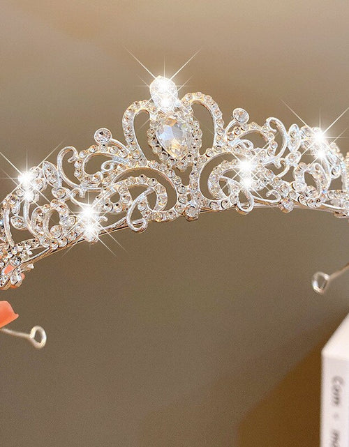 Load image into Gallery viewer, Princess Crystal Tiaras and Crowns
