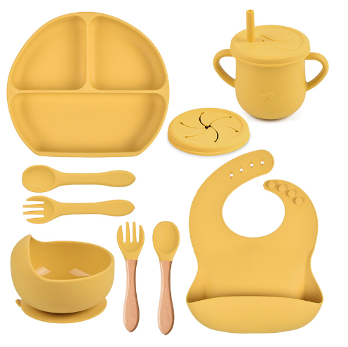 Load image into Gallery viewer, 5Pcs/Set Silicone Children Tableware
