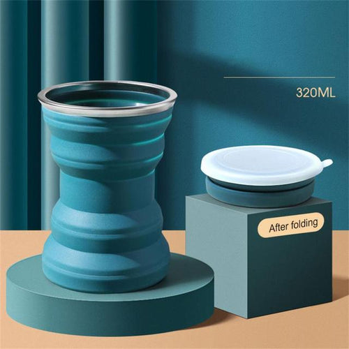 Load image into Gallery viewer, Portable Silicone Retractable Cup With Lid
