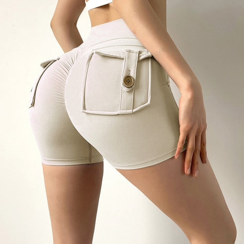 Load image into Gallery viewer, High Waist Workout Push Up Shorts
