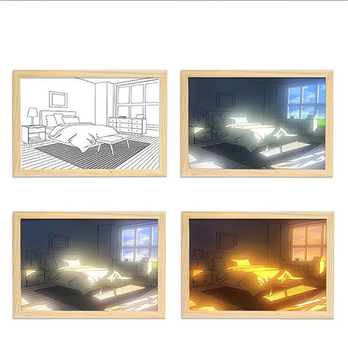 Load image into Gallery viewer, Modern Led Light Painting
