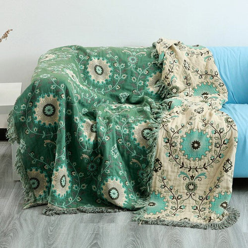 Load image into Gallery viewer, Cotton Sofa Throw Blanket
