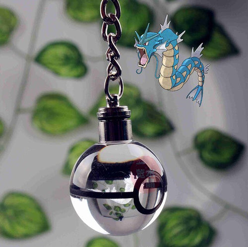 Load image into Gallery viewer, Anime LED Crystal Keychain
